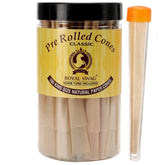 Royal Swag Pre-Rolled Cones Classic King Size Rolling Papers With Filter Tips - 110mm Long Cones Party Pack - 100 Count Ready To Use Cones - Includes Fiber Doob Tube Reusable